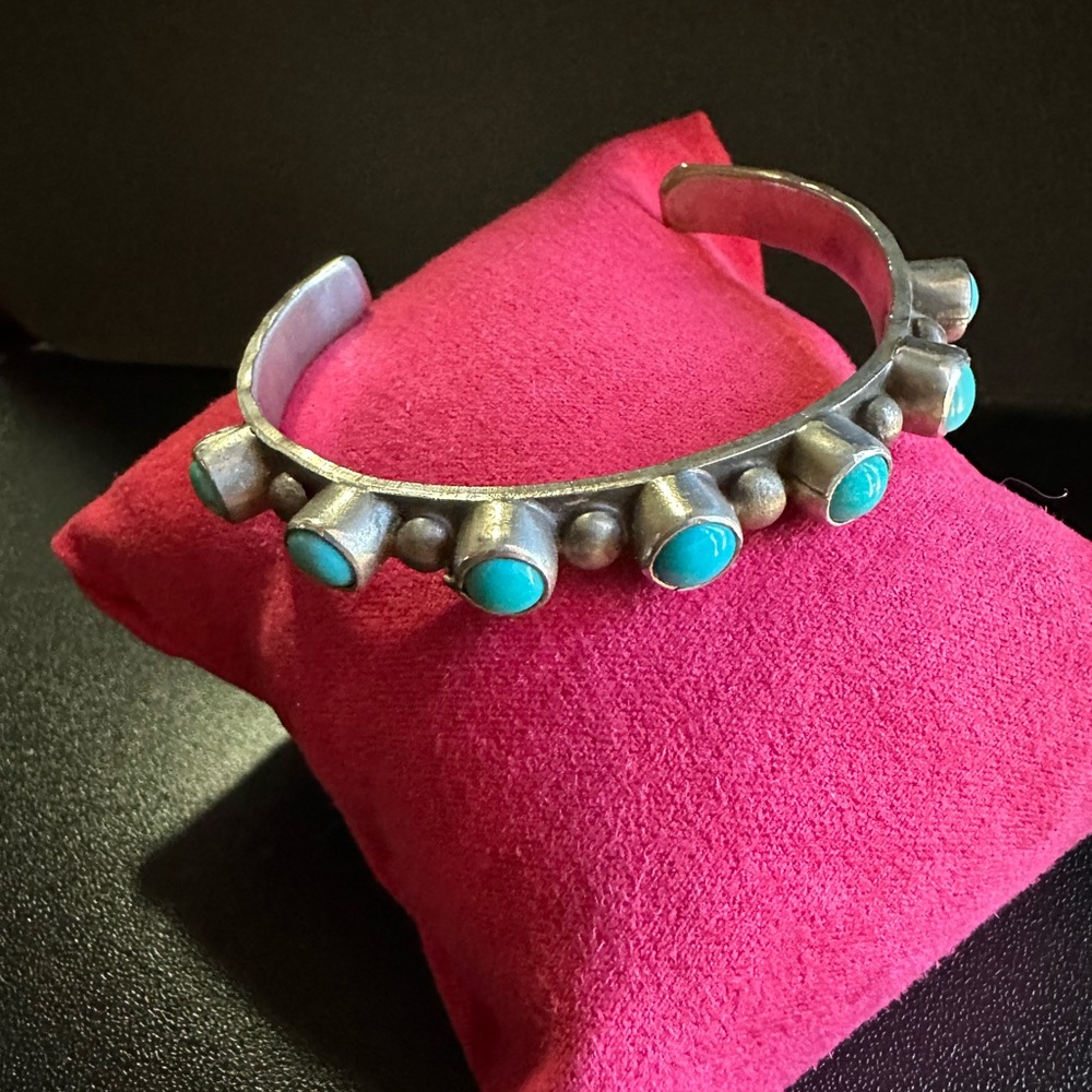 Sterling Turquoise Cuff Bracelet